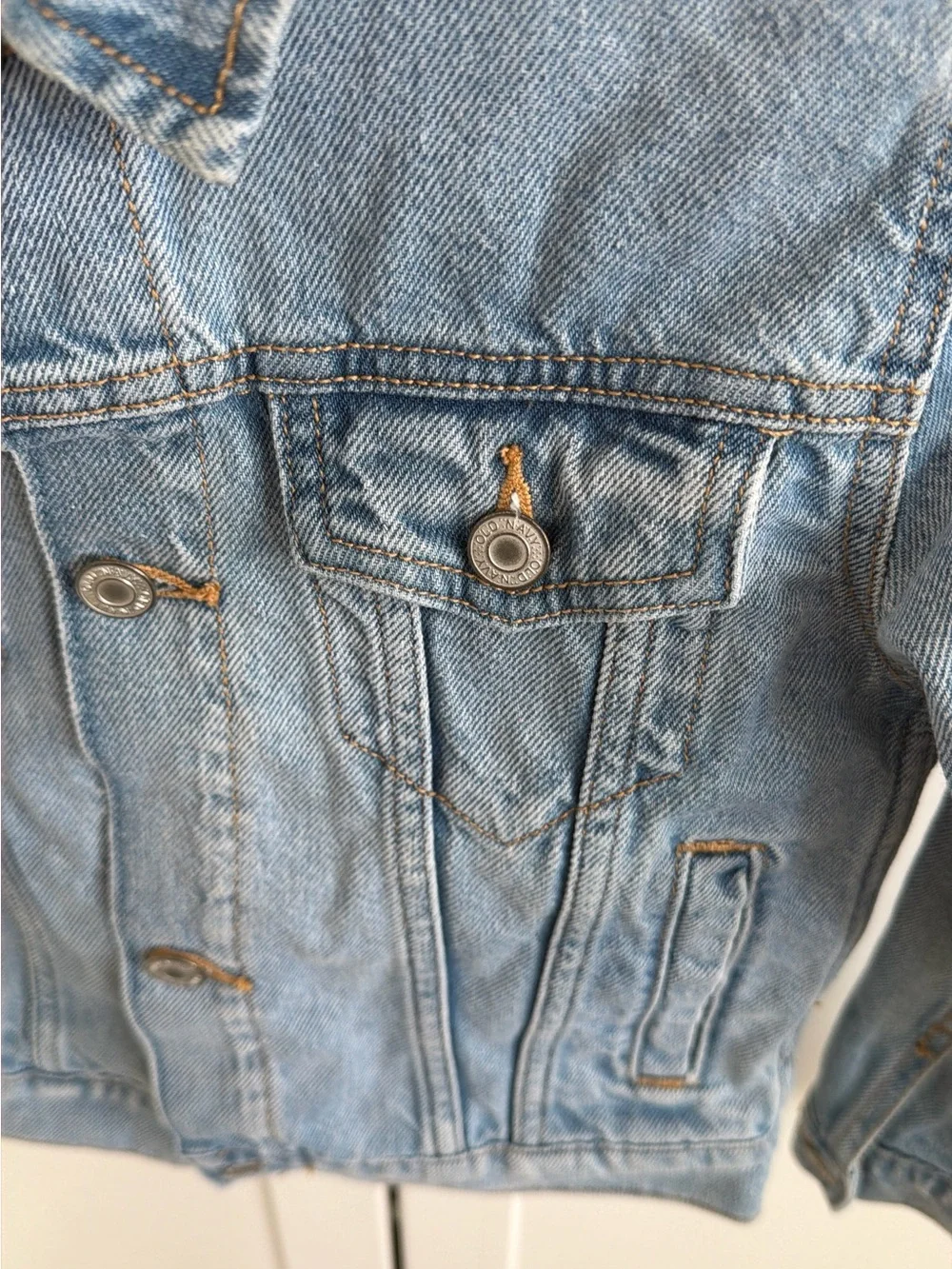 Old Navy Light Wash Denim Jean Jacket for Kids